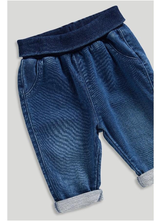 mothercare - Denim Joggers - Image 1