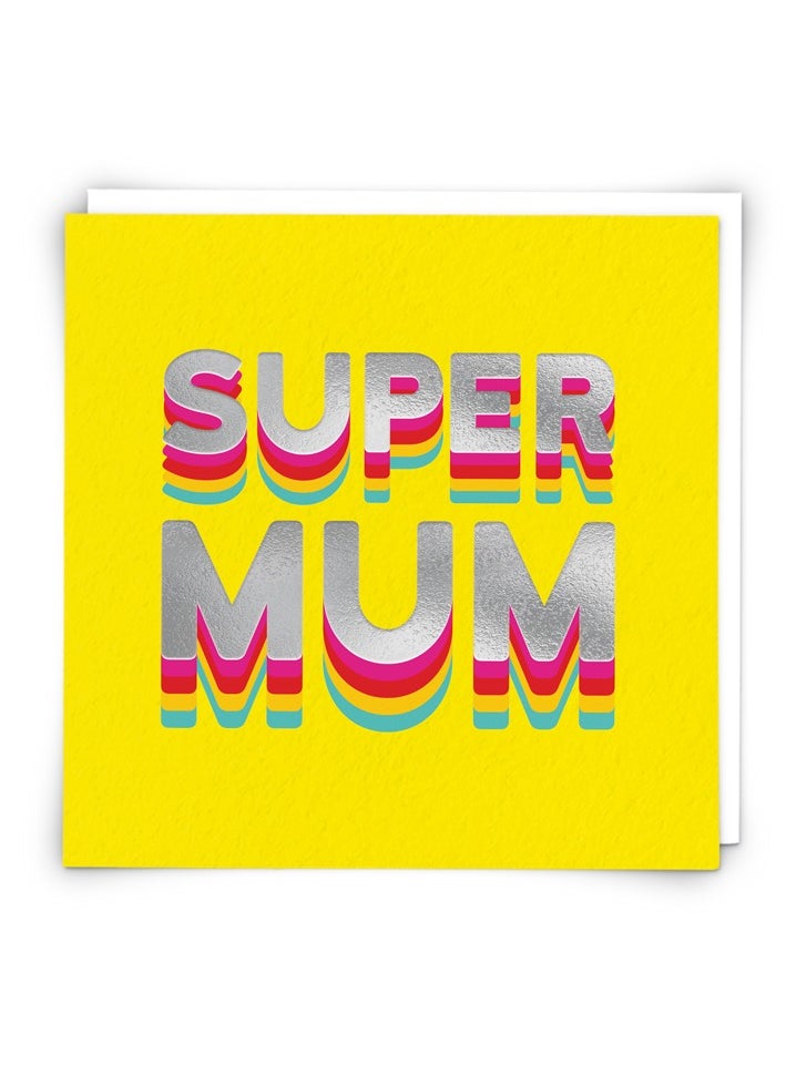 Redback Cards - Supermum Yellow Greeting Card - Image 1