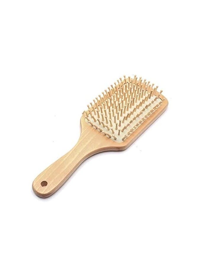 ORiTi - Wooden Bamboo Handle Scalp Massage Hair Brush - Image 1