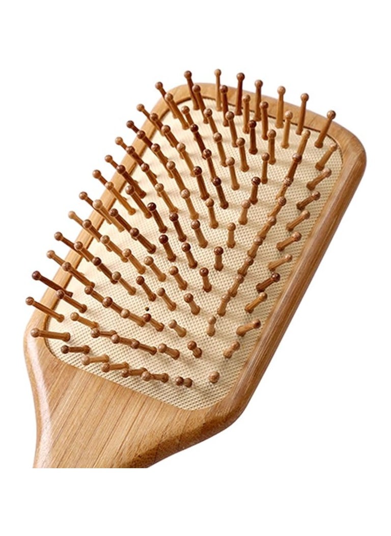 ORiTi - Wooden Bamboo Handle Scalp Massage Hair Brush - Image 1
