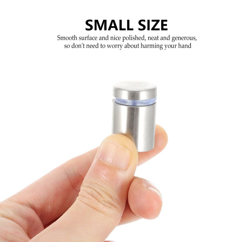 Gadpiparty 30 Pcs Stainless Steel Standoff Nails For Glass Frame Wall Mount Displays - Image 5