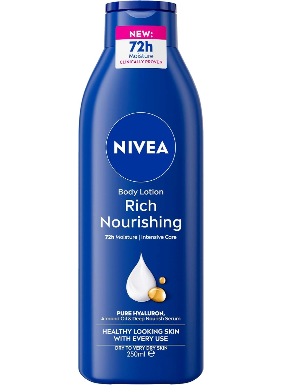 Nivea Body Lotion Extra Dry Skin Nourishing Almond Oil And Vitamin E 250 ML