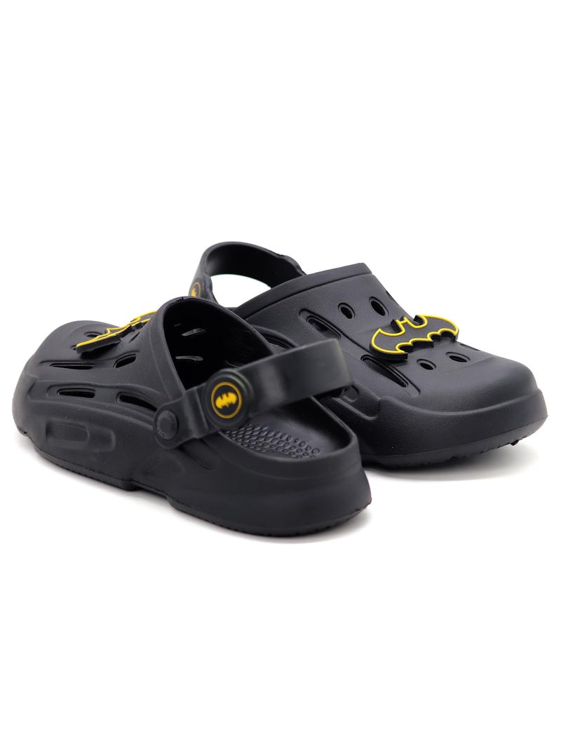 SVAAR Batman Men's Sturdy Clogs with Authentic Batman Charms and Adjustable Back Strap Black - Image 5