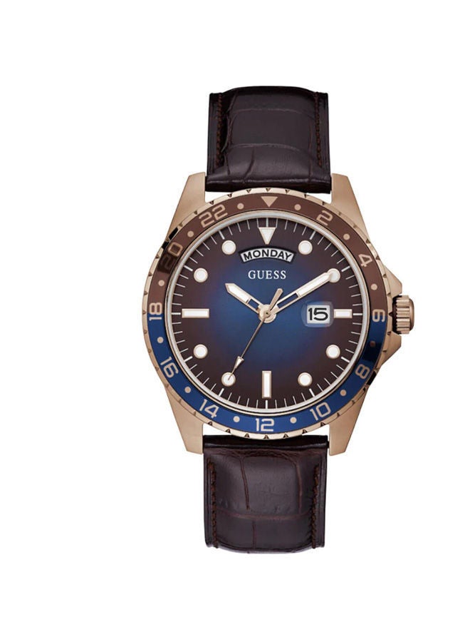 GUESS Leather Analog Watch GW0221G2 - Image 1