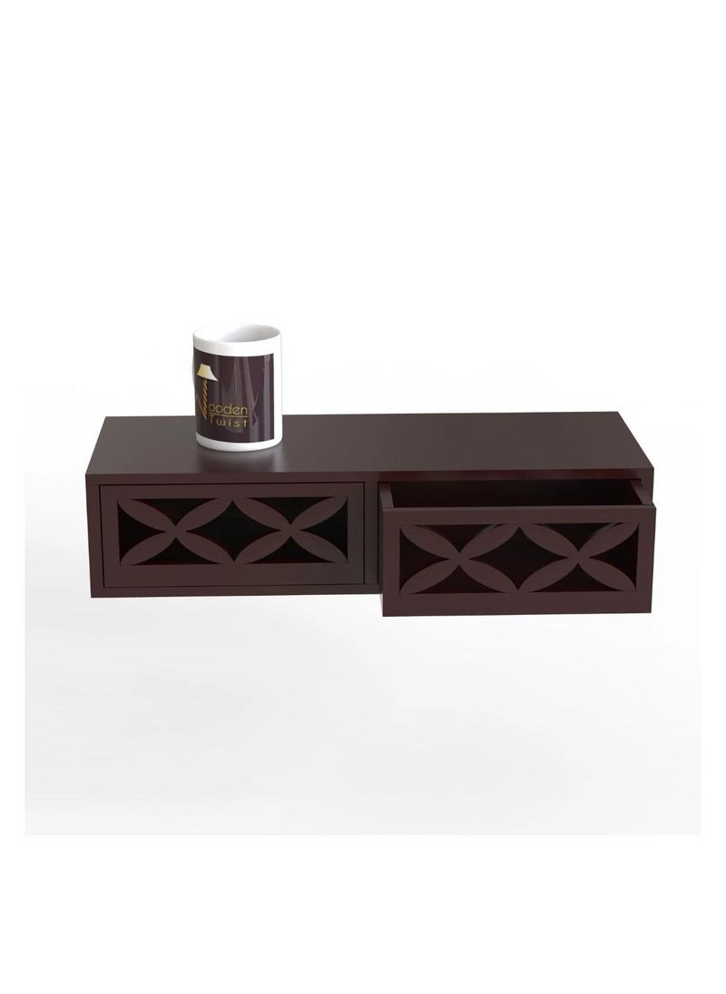 Wooden Twist Exclusively Launched Engineered Wood Wall Shelf with Drawer for Living Room , Storage and Home Decorative (Glossy Finish)  - Image 4