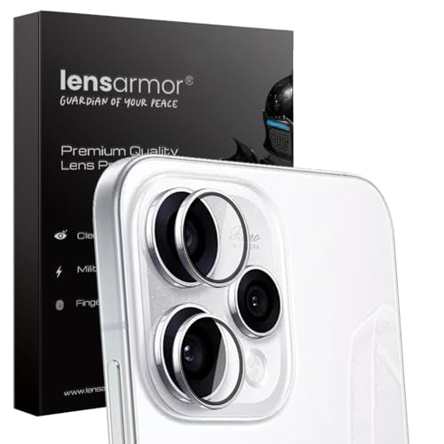 Lensarmor Compatible with Oppo Reno 15 Camera Lens Protector – Silver (1 Pack) | Premium 9H Tempered Glass, Military-Grade Protection, Scratch & Impact Resistant, Perfect Fit - Image 1