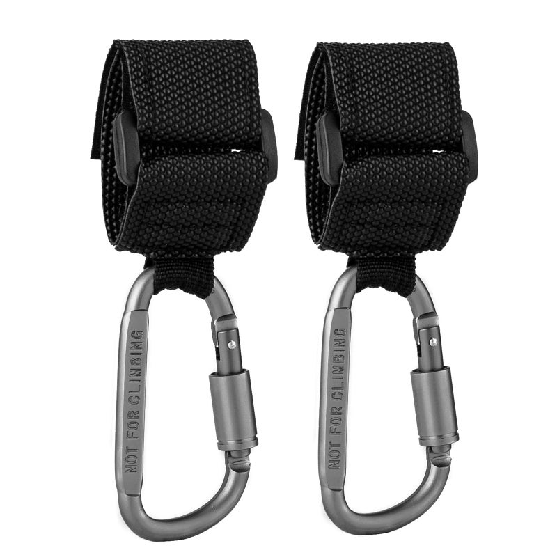 Longomat Baby Stroller Hook, Clip or Hang a Diaper Bag to Your Pram or Buggy, 2 Pieces - Image 1