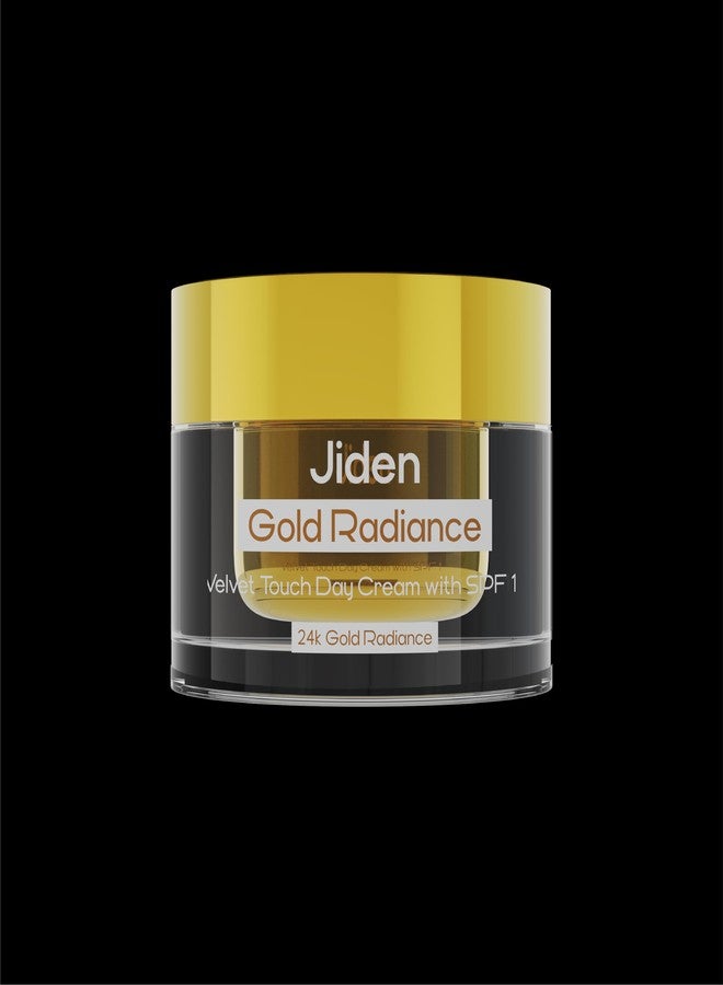 JIDEN Gold Radiance Day Cream SPF 15 for Men & Women-50gm, Enriched with Swarna Bhasma/Saffron Extract/Rosemary Extract, Remove Dark Spots & Tightens Skin Pores, Removing Toxins for All Skin Types - Image 2