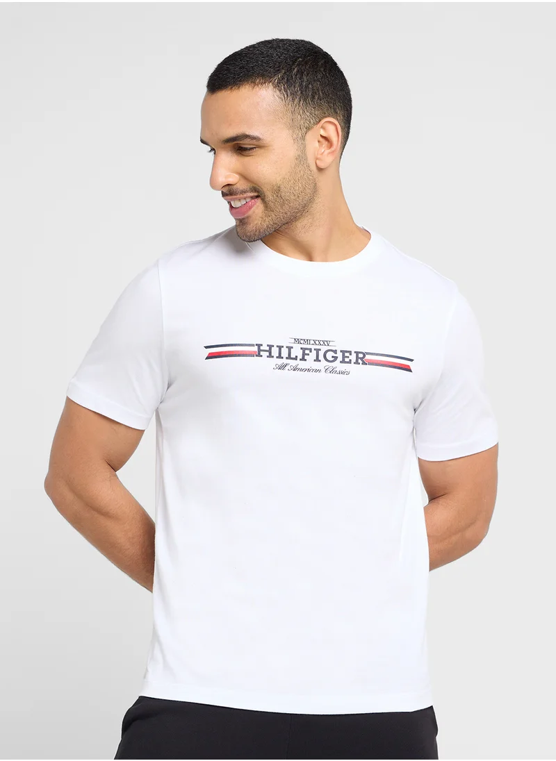 TOMMY HILFIGER Logo Crew Neck T-Shirt