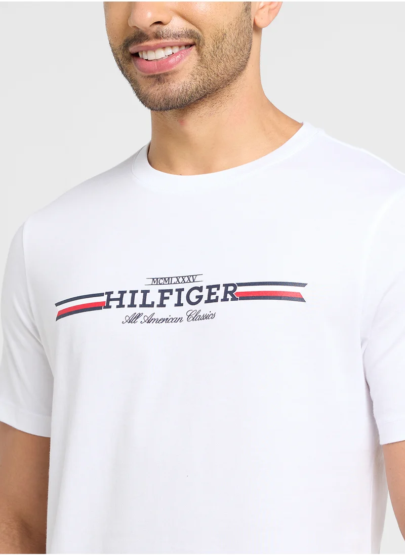 TOMMY HILFIGER Logo Crew Neck T-Shirt
