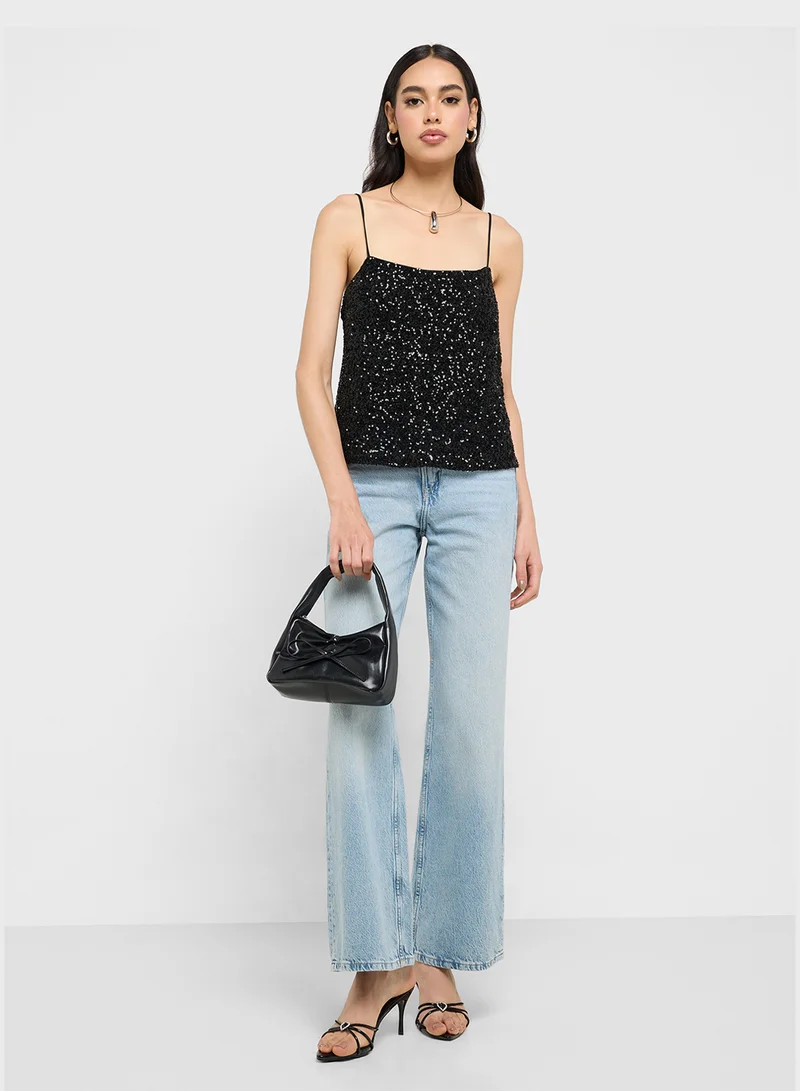 Ginger Sequin Embellished Cami Top