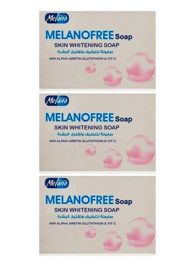 ميلانو 3 Pieces Of Skin Whitening Soap Melanofree