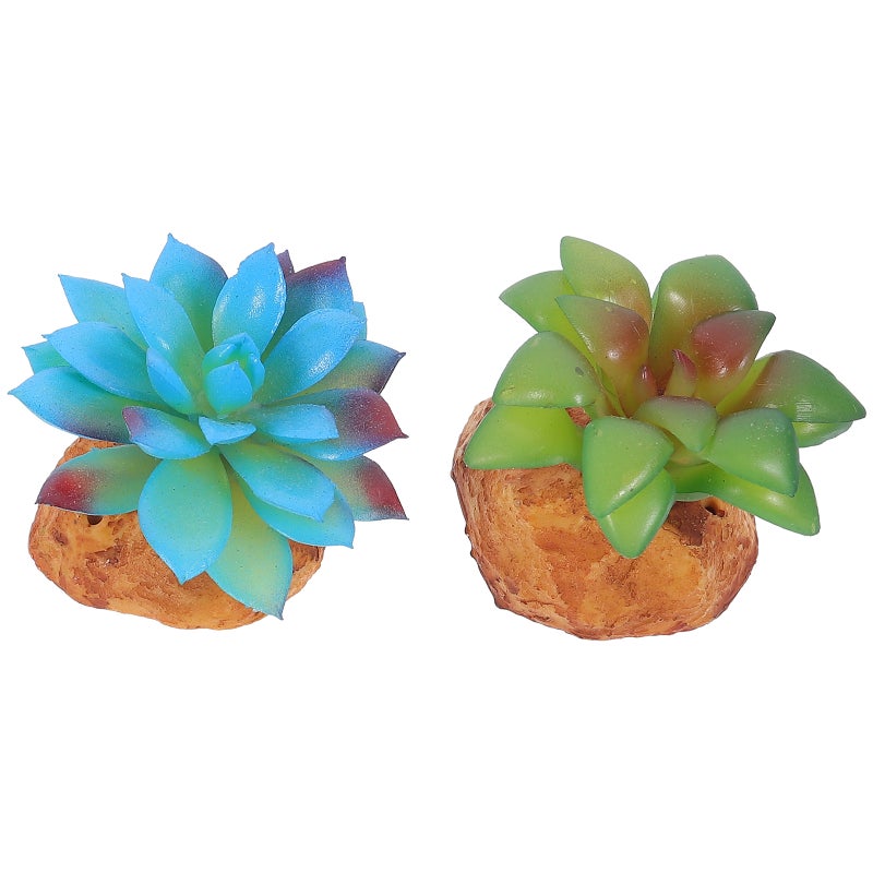 4 PCS Reptiles Box Simulated Plants Decor Landscaping Imitated Plants Ornament - Image 4