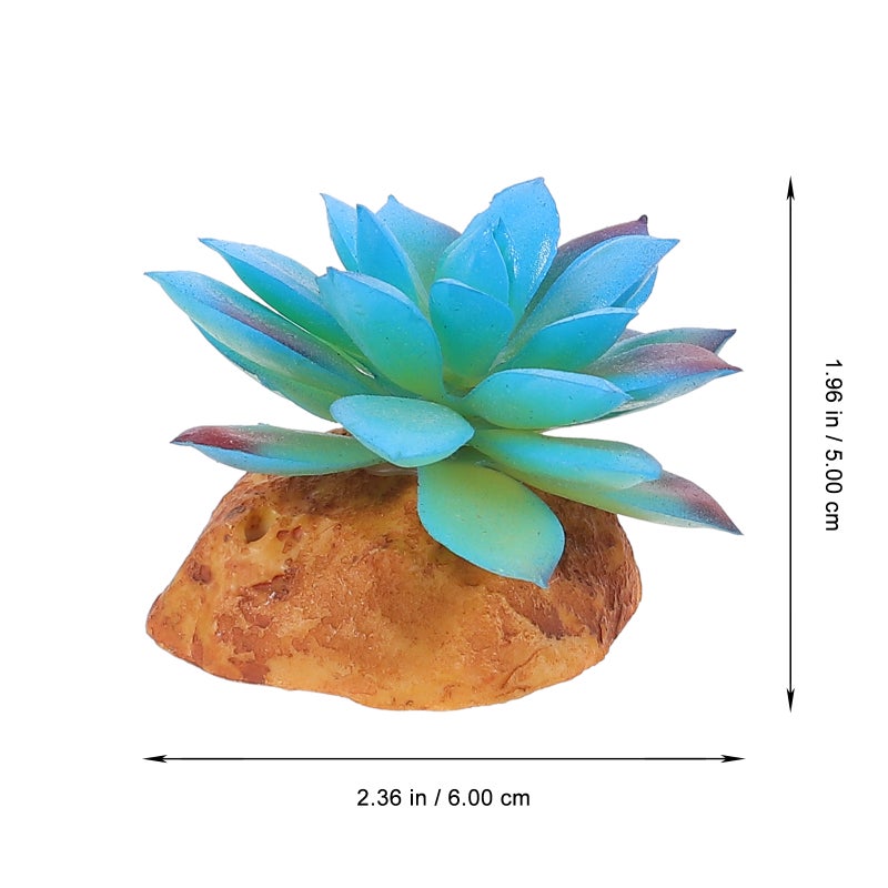 4 PCS Reptiles Box Simulated Plants Decor Landscaping Imitated Plants Ornament - Image 2