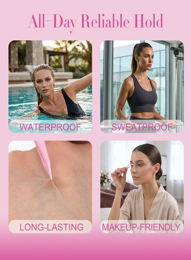 EMEDA Double Eyelid Tape 5 Sizes 700PCS Instant Lift Strips Invisible Natural Breathable Waterproof for Hooded Droopy Heavy Single Uneven Eyelids Ultra-Thin, Strong Hold(01) - Image 4