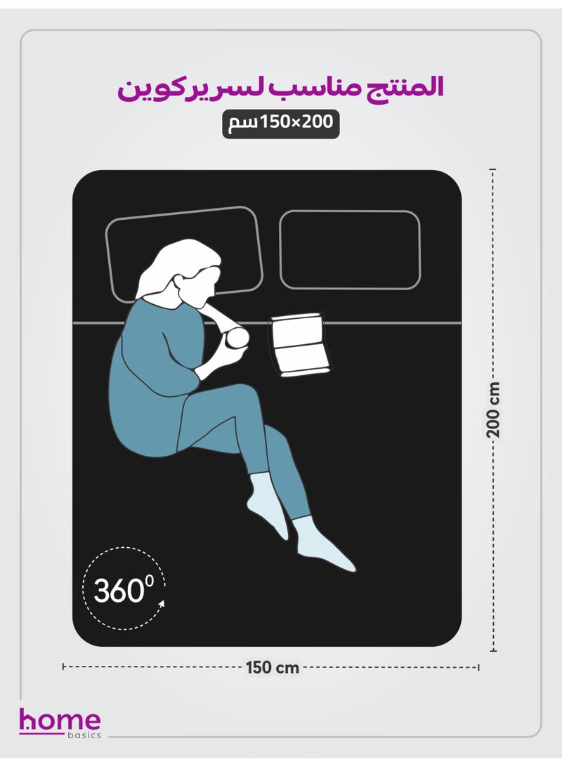 Donetella Bedding Fitted Sheet - Fits 150x200 Cm Bed For Queen Bed 3 Pcs (1 Fitted Sheet and 2 Pillowcases) - 30 Cm Deep Pocket - Solid Bed Sheet - Image 2