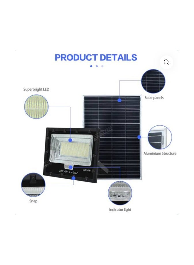 HAKOS 3000w  Solar Flood Led Light High Power Outdoor Waterproof IP65 Led - Image 3