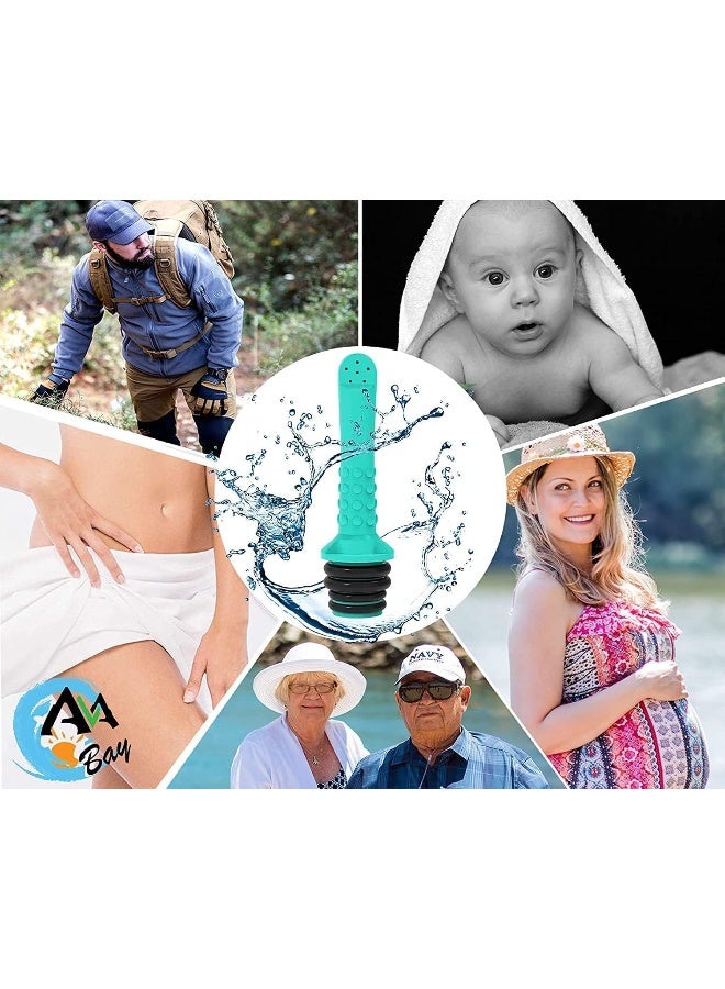 SHOWAY 3PCS Portable Travel Bidet for Outdoor Toilet, Travel Shattaf Bidet Spray, Personal Handheld Toilet Shattaf Bidet Sprayer for Women Perineal Care Baby Cleaning Hemorrhoids Outdoor Camping - Image 3