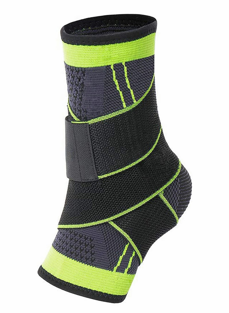 Excefore Ankle Braces, Adjustable Compression Ankle Support Men & Women, Strong Ankle Brace Sports Protection, Stabilize Ligaments-Eases Swelling and Sprained Ankle (Large, Green, 2PCS)  - Image 1