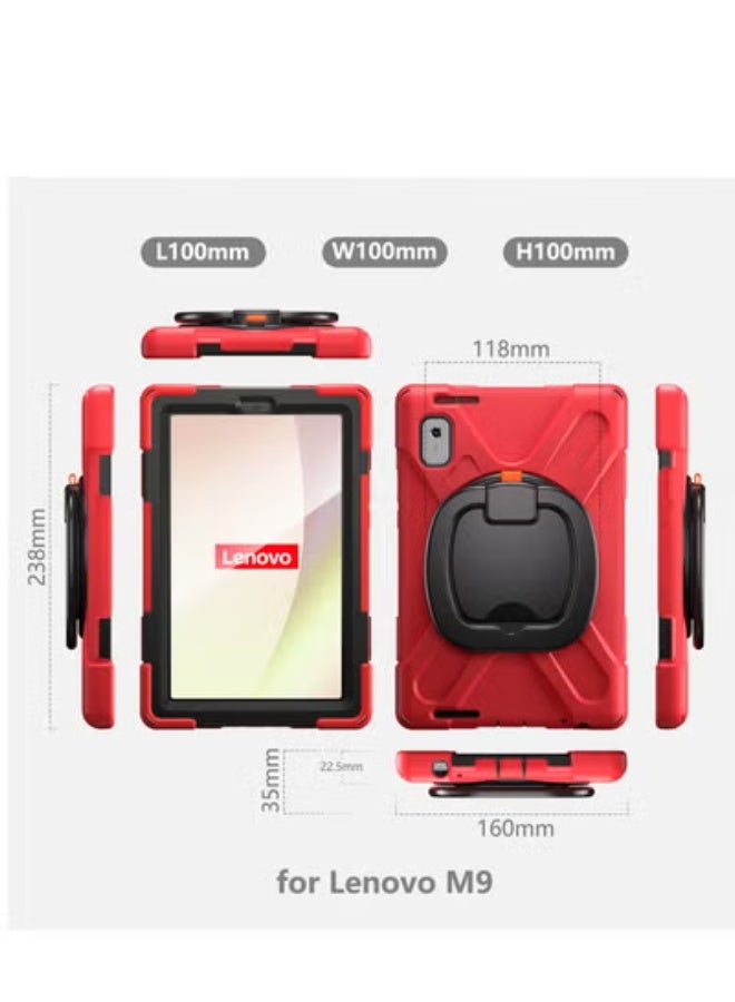 GULFLINK Back Cover Protect Case for Lenovo M9 TB-310FU 2023 Red - Image 4