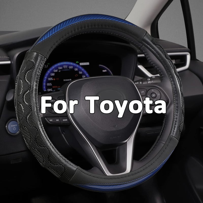 GIANT PANDA Steering Wheel Cover for Toyota Auto Car Steering Wheel Cover for Toyota Highlander Rav4 Corolla CamryStandard Size  Blue