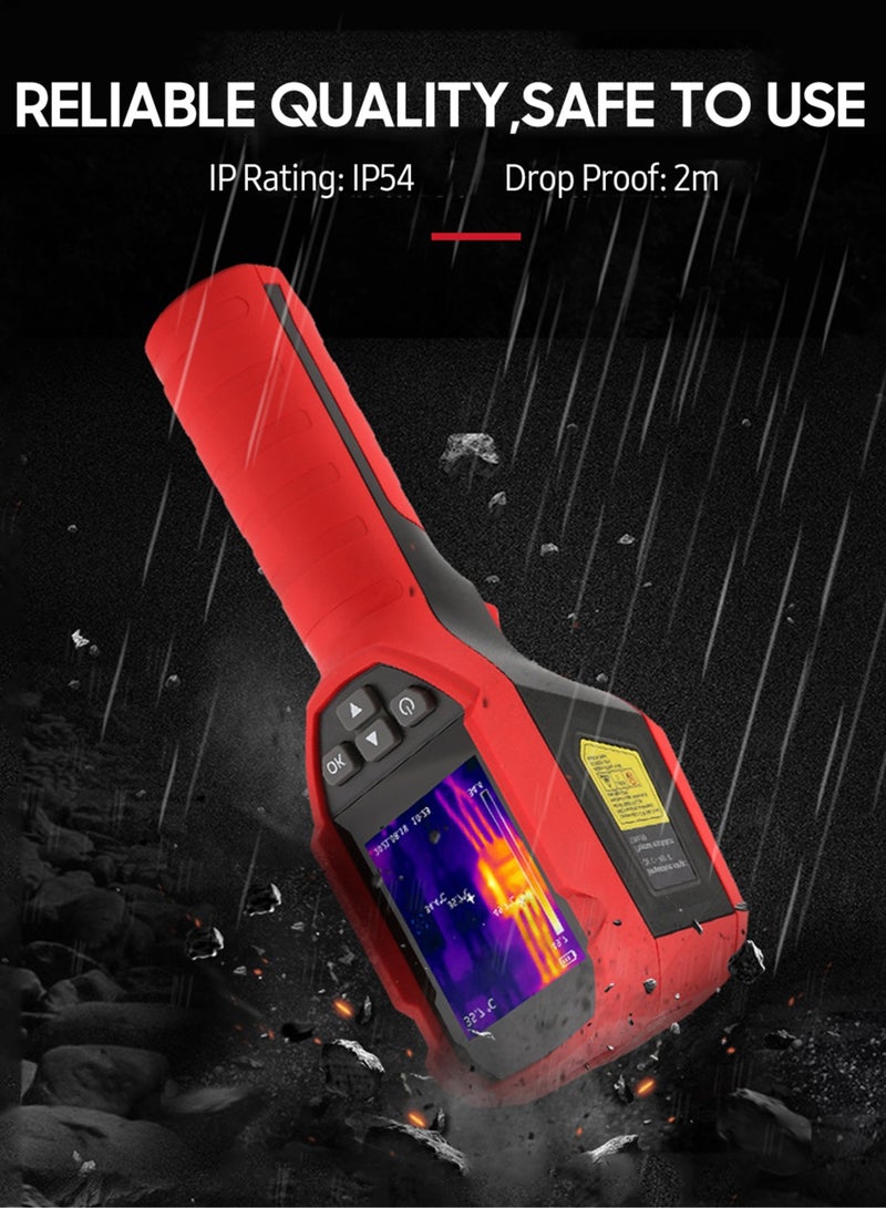 UNI-T UTi120S Professional Infrared Thermal Imager 2.4-inch LCD Digital Infrared Imaging Devices -20~400℃ Temperature Range 120 x 90 Thermal Resolution with 6 Palettes LED Light  16GB Storage Card IP54 Waterproof 2m Drop Proof - Image 5
