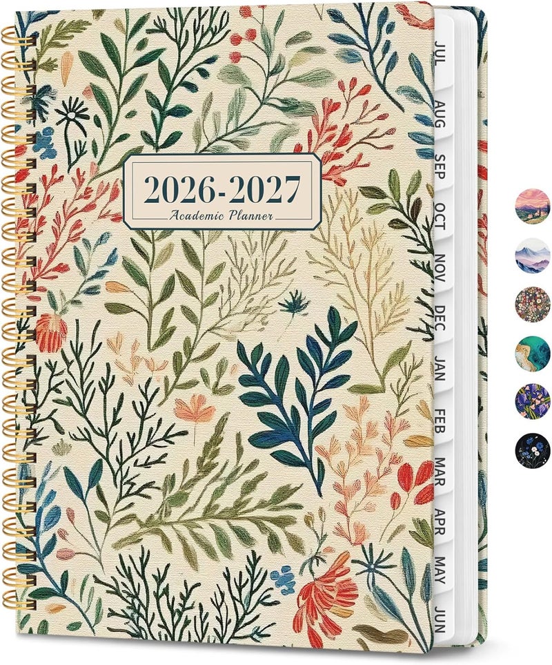 ZOTIA Planner 2026-2027, Monthly and Weekly Academic Planner July 2026 - June 2027, Hardcover Student Teacher Planning Agenda Calendar Book with Tabs, Perfect for Office School Supplies, A5 (6.3" x 8.5 - Image 1