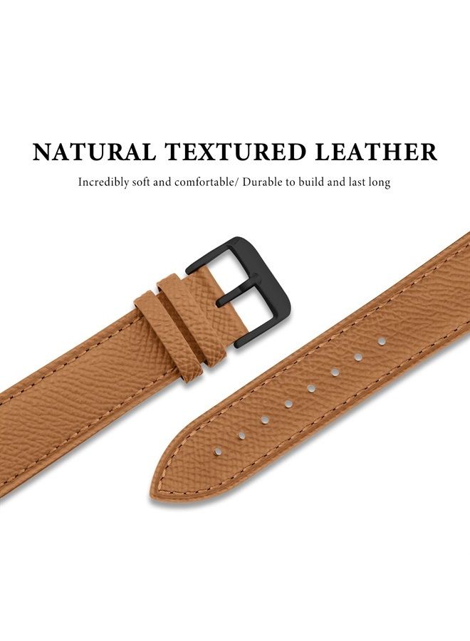 Ritche سوار ساعة سريع الفك من الجلد البني لساعة Omega x Swatch Moonswatch للرجال والنساء مقاس 20 مم سوار ساعة بديل متوافق مع ساعة Samsung Galaxy Watch 4/5 - Image 4