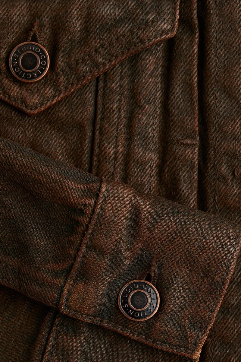 H&M Coated denim jacket