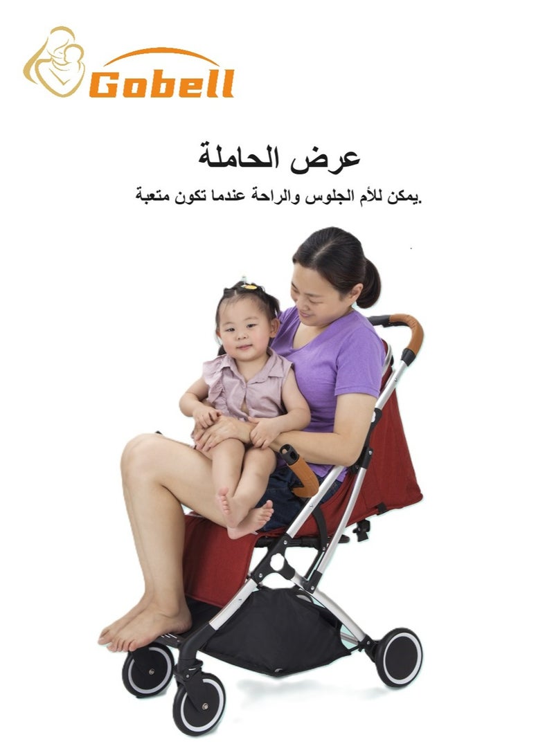 جوبل عربة أطفال واحدة من سبائك الألومنيوم خفيفة الوزن للمشي في الحي - Image 5