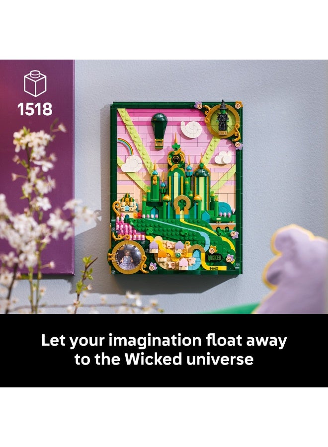 LEGO Wicked Emerald City Wall Art, Diy Set For Adults 75685 (Age 18+, 1518 Pieces) - Image 2