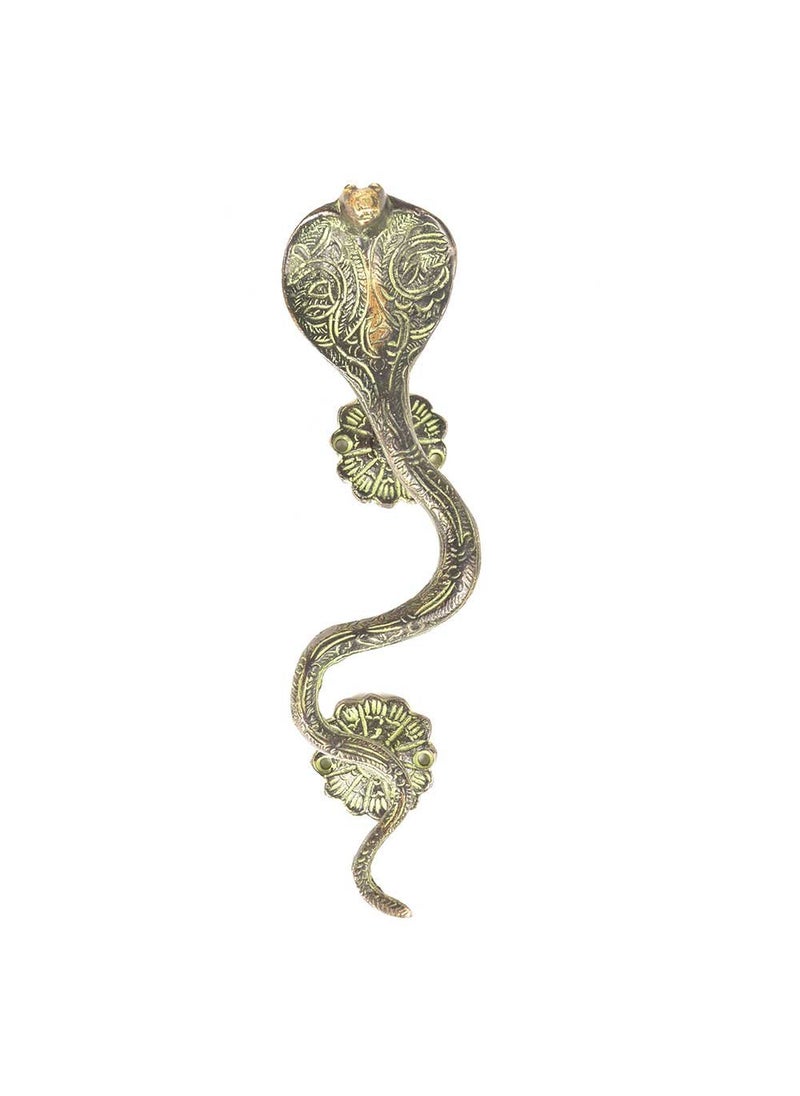 Indian-Shelf IndianShelf 1 Pack Snake Brass Cabinet Pulls Decorative Door Handles Interior Vintage Antique Gold Cabinet Handles Unique Kitchen Drawer Pulls Luxury  - Image 1