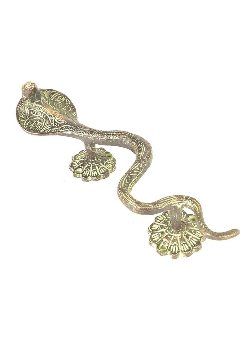 Indian-Shelf IndianShelf 1 Pack Snake Brass Cabinet Pulls Decorative Door Handles Interior Vintage Antique Gold Cabinet Handles Unique Kitchen Drawer Pulls Luxury  - Image 2