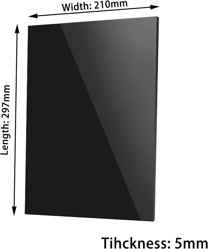 Thick 5Mm Black for Signs, DIY Display Projects, Craft Photo Frame/400 * 500Mm(297 * 210Mm) - Image 2