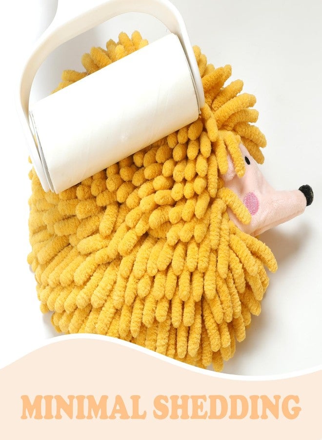 Tyrafry Decorative Hand Towels for Bathroom& Kitchen Cute Hedgehog Animals Themed Hand Towel Measures 6.7 X 7.8 Inches-Dry Your Hands, Orange - Image 5
