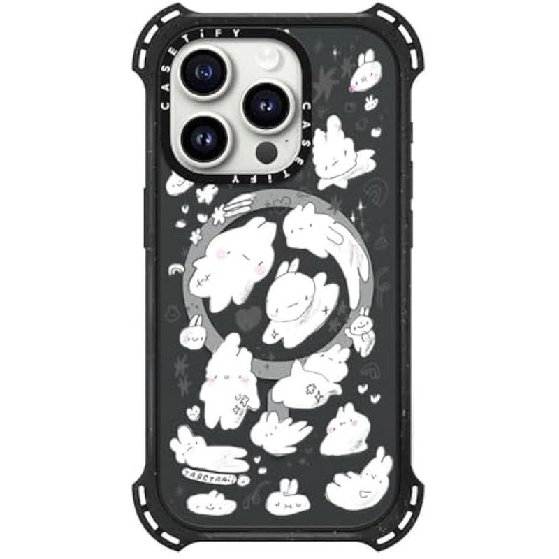 Casetify Bounce iPhone 15 Pro Case 【6X Military Grade Drop Tested / 21.3ft Drop Protection/Compatible with Magsafe】 - Just Some Buns - Triple Black - Image 3