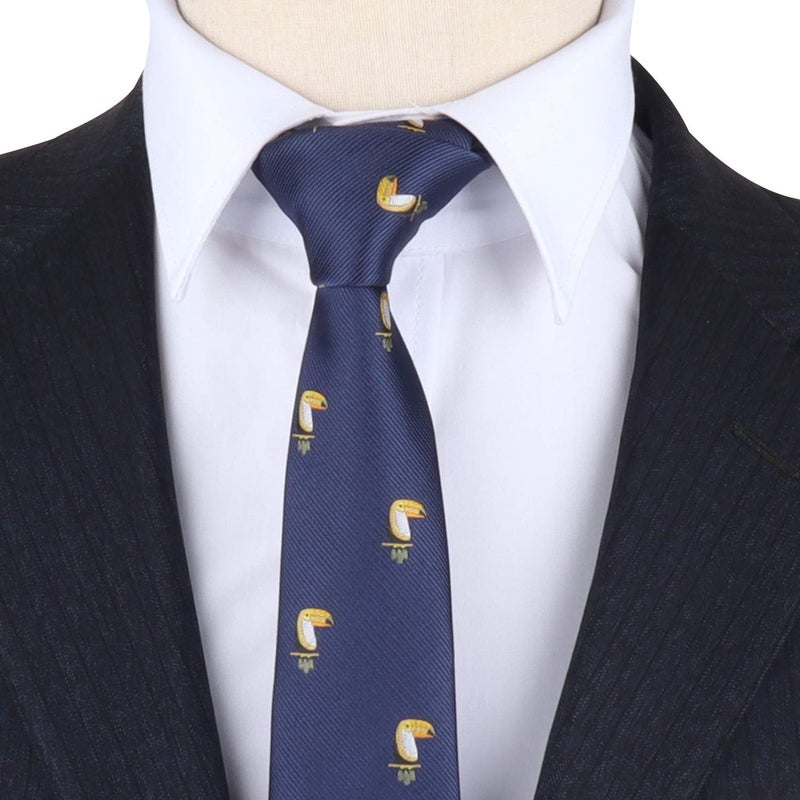 AUSCUFFLINKS Animal Ties | Woven Skinny Neckties | Groomsmen Wedding Ties | Work Ties for Him - Image 2