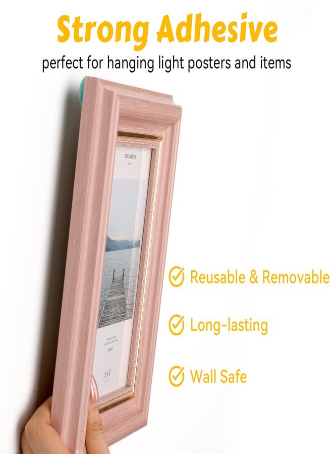 MOWPOG 288 Pcs Adhesive Tacks Wall Safe Adhesive Poster Putty Removable and Reusable Mounting Putty for Hanging Photos, Art, Decoration(Light Blue, White, Pink) - Image 4