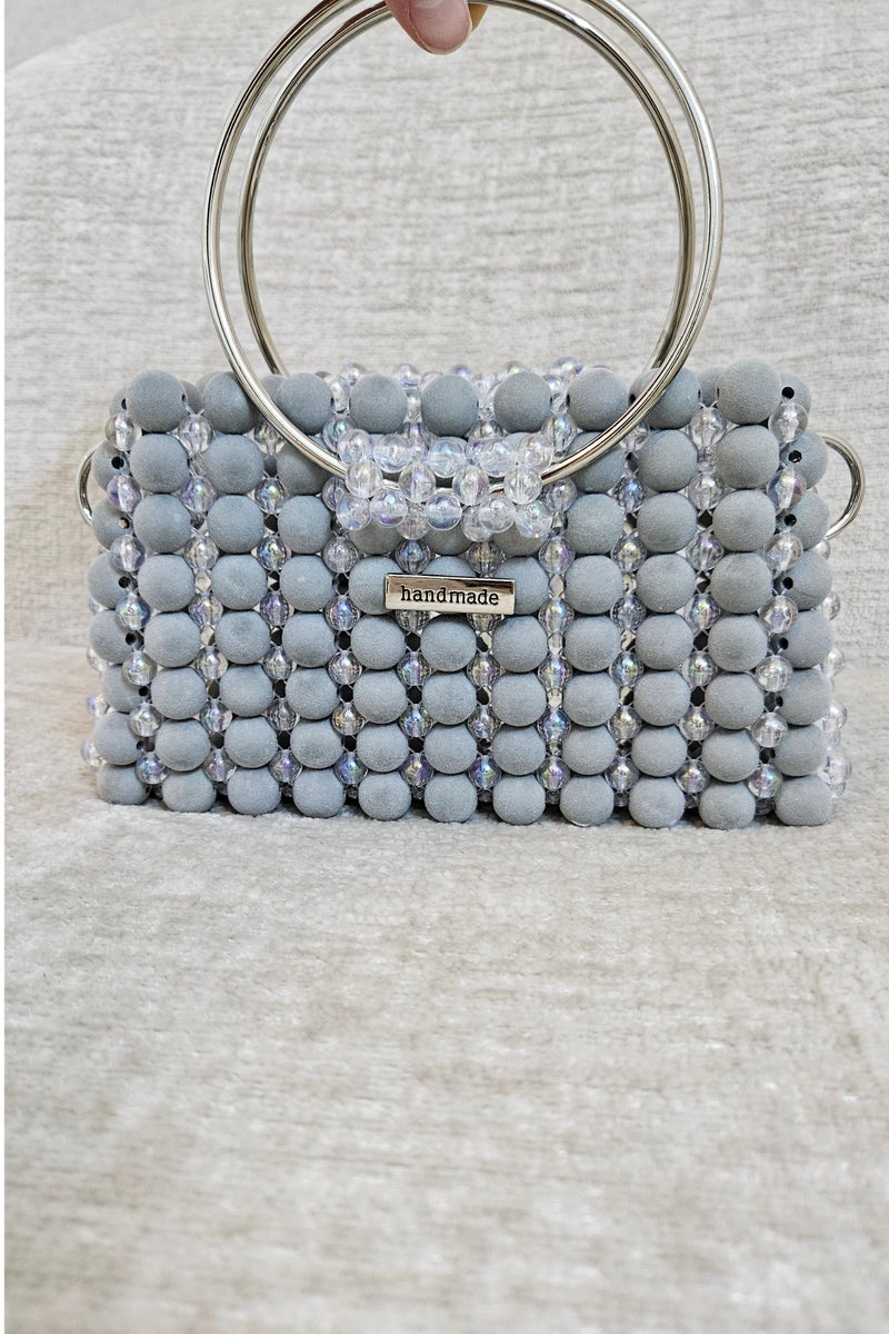 Handmade Pearl beaded hand/ shoulder/ crossbody bag for women - Image 1
