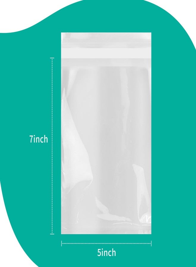 iMailer - 100 Count - 5" x 7" Cellophane Bags Self Sealing - Resealable Clear Poly Cello Bags for A2 A4 A6 Cards & Envelopes, Bakery, Cookies, Treats - Image 2