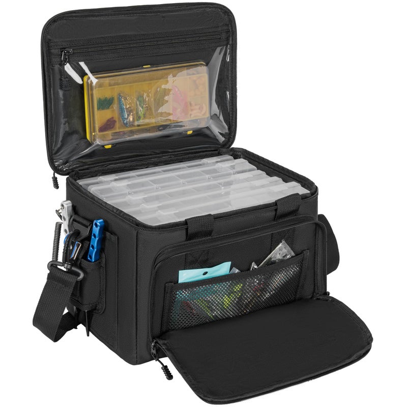 WELIDAY Fishing Tackle Bags (Bag Only), Hold the 3600 Model Fishing Tackle Box, Saltwater and Freshwater Fishing Bag with Padded Shoulder Strap, Water Resistant Universal Outdoor Carrying Bag, Black - Image 1