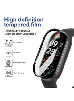 يوك 3 قطع واقي شاشة لساعة Xiaomi Smart Band 9، طبقة شفافة ناعمة ومضادة للخدش بتغطية كاملة  - Image 2
