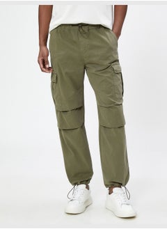 KOTON Parachute Trousers Stoppers Cargo Pocket Detailed Cotton  - Image 3