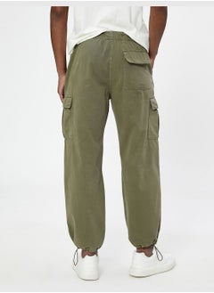 KOTON Parachute Trousers Stoppers Cargo Pocket Detailed Cotton  - Image 4