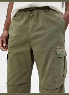 KOTON Parachute Trousers Stoppers Cargo Pocket Detailed Cotton  - Image 5