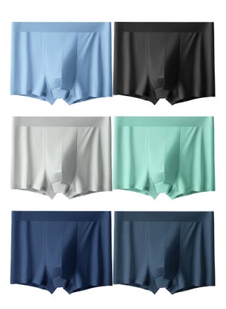 Zeemey 6 Pack Men's Boxer Briefs Low Rise Undies Cool Boxers Shorts Underpants Soft Pants Breathable Seamless Trunks Ice Silk Underwear for Men - pzsku/Z39DCEC40099C08CFEE15Z/45/_/1698213283/e45506f1-62f9-4b0c-8fba-0a0b13409087