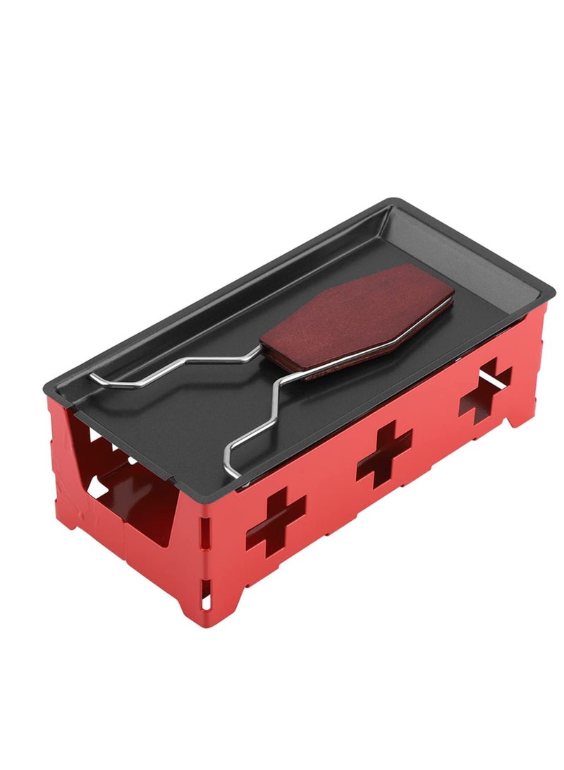 جبنة راكليت مشواة، مجموعة موقد صينية خبز غير لاصقة محمولة، لأداة شوي المطبخ المنزلي بمقبض خشبي مع ملعقة. - Image 5