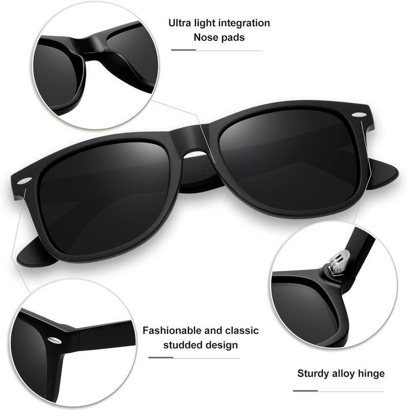 KANASTAL Polarized Sunglasses Men, Fashion Square Sun Glasses Women, Classic Shades for Womens, Driving Fishing Outdoor 100% UV400 Protection - Image 5