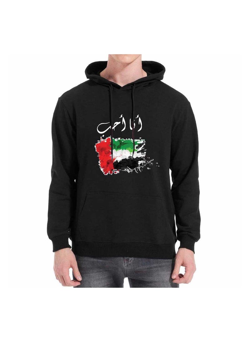 National Day Hoodie For Both Men And Women-Soft Cotton Pullover With UAE Themed Design-Long Sleeve With Ideal For Casual Wear,National Day Events