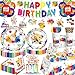 Yingoto 200pcs Paint Party Decorations for Kids and Art Lovers Convenient Disposable Paper Tableware Set Includes 300gsm Plates and 2 PE Plastic Tablecloths for Paint Party and Celebration - Image 3